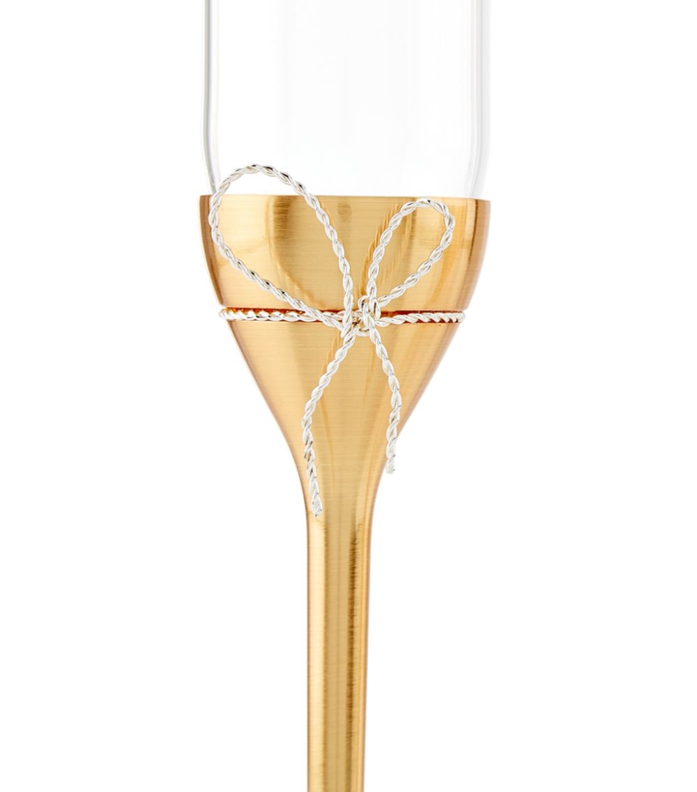 Set Of 2 Love Knots Toasting Flutes