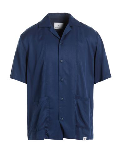 Man Shirt Navy Size M Tencel