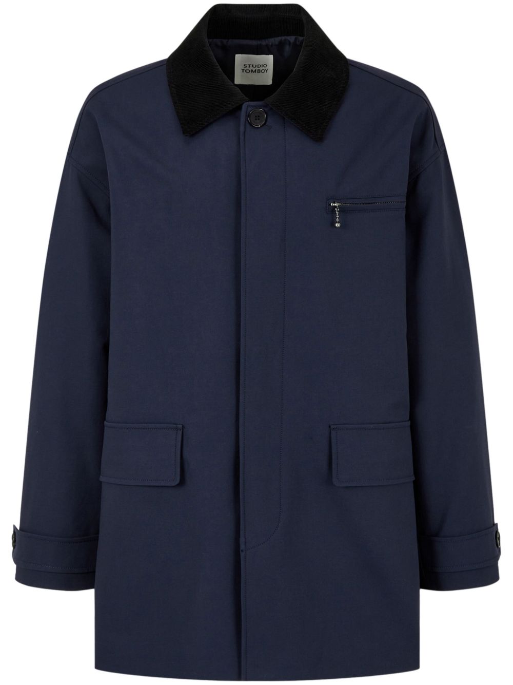 Single-breasted coat - Blue