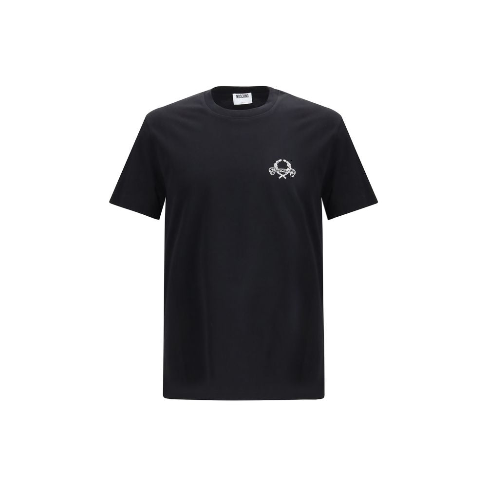 Logo-Embroidered Cotton T-Shirt — Black