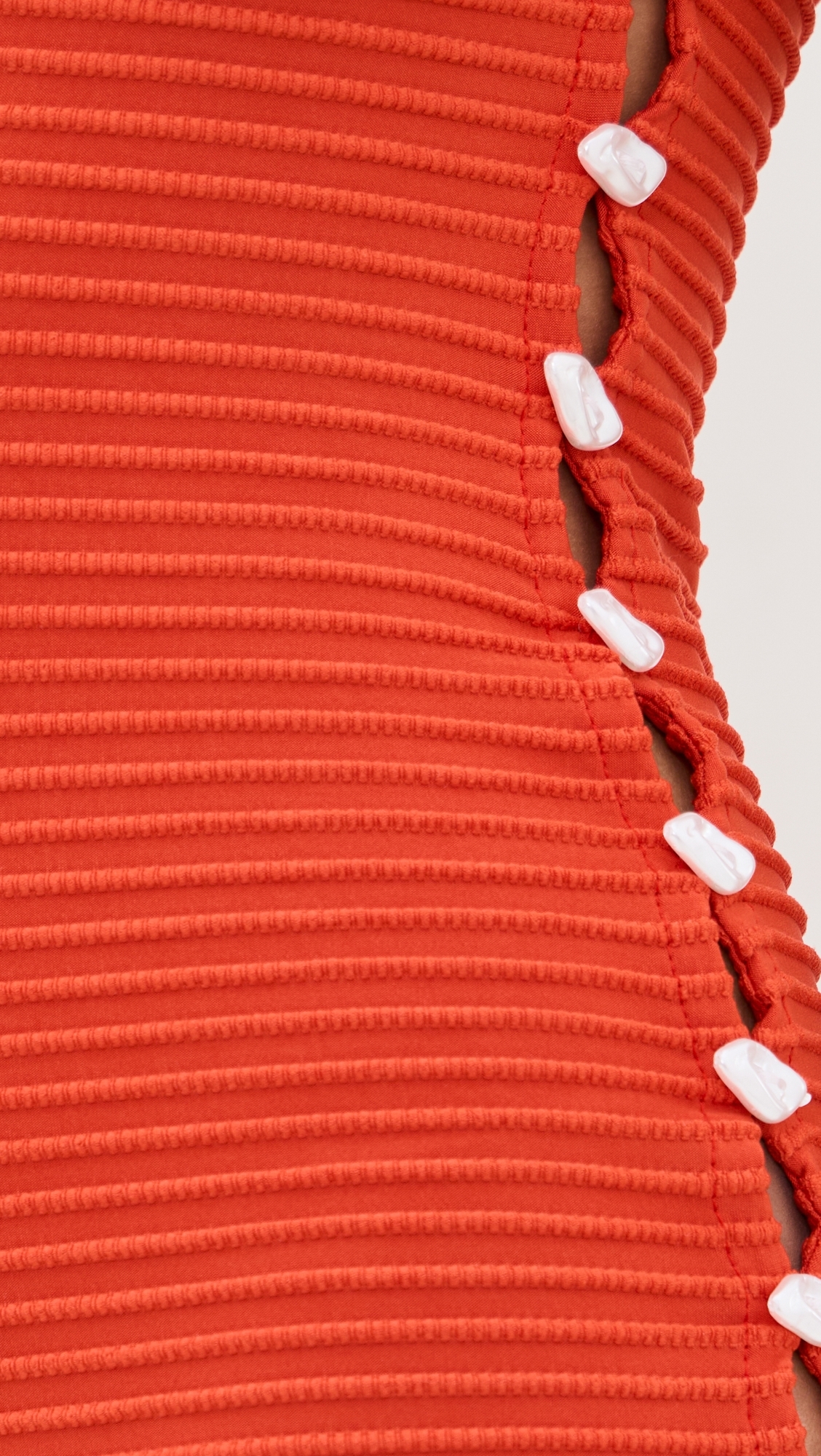 Awa Shell Dress Shell Red