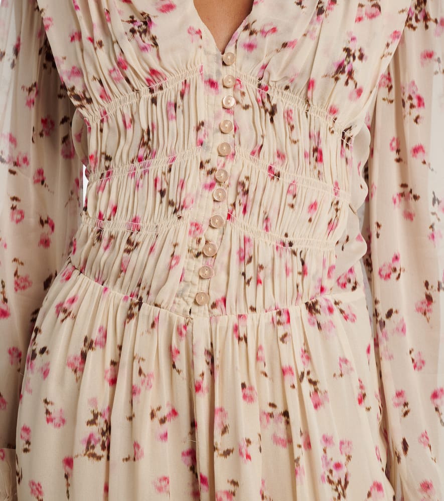 Loriena floral muslin minidress