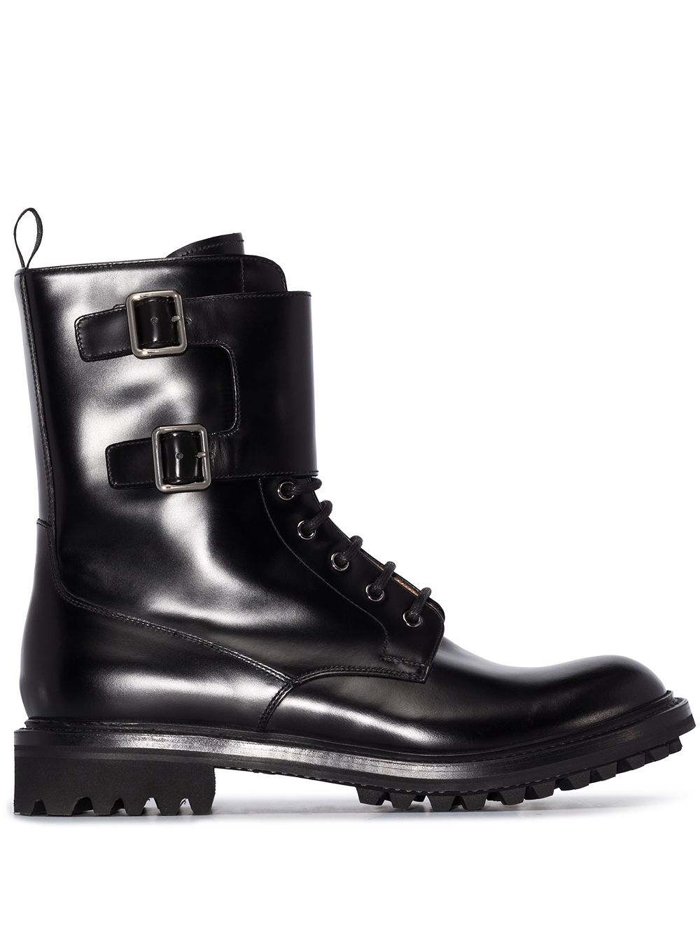 Carly lace-up derby boots - Black
