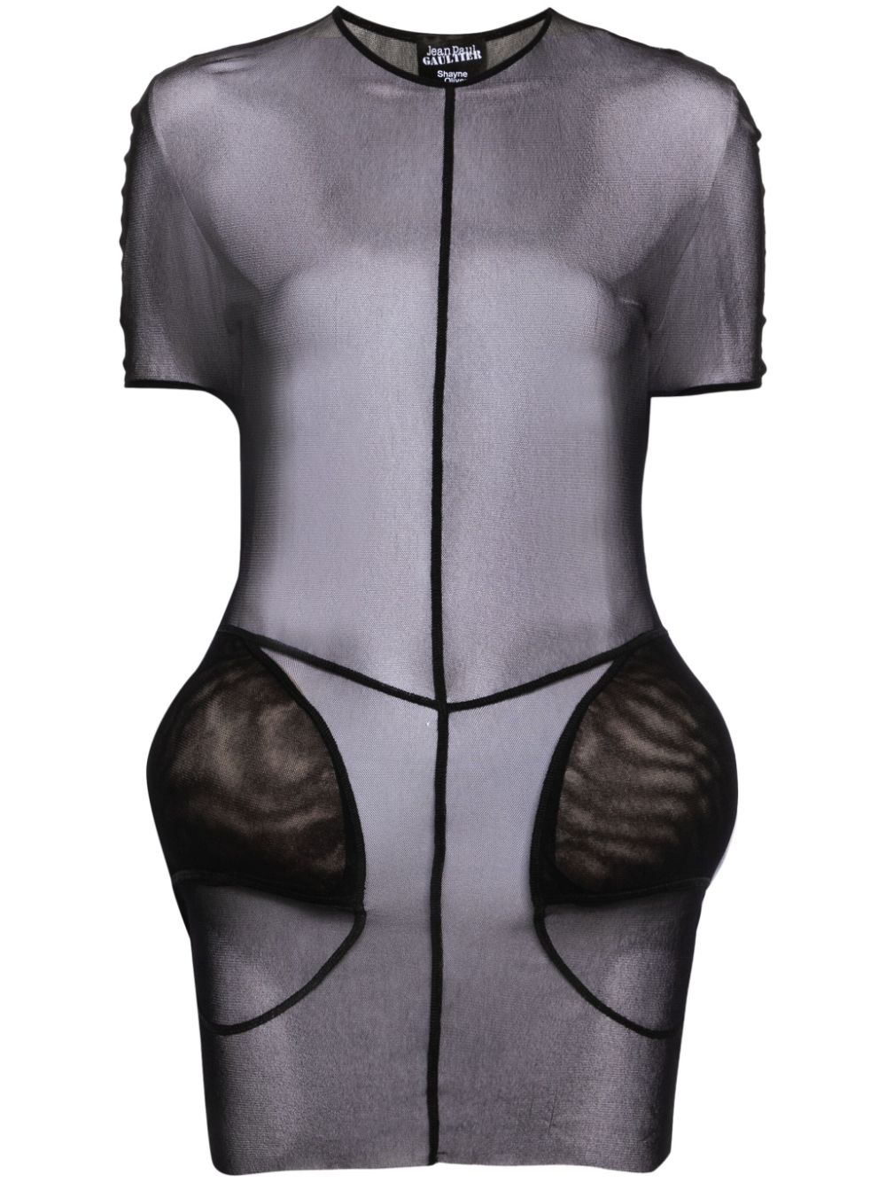 X Shayne Oliver The Short Padding dress - Black