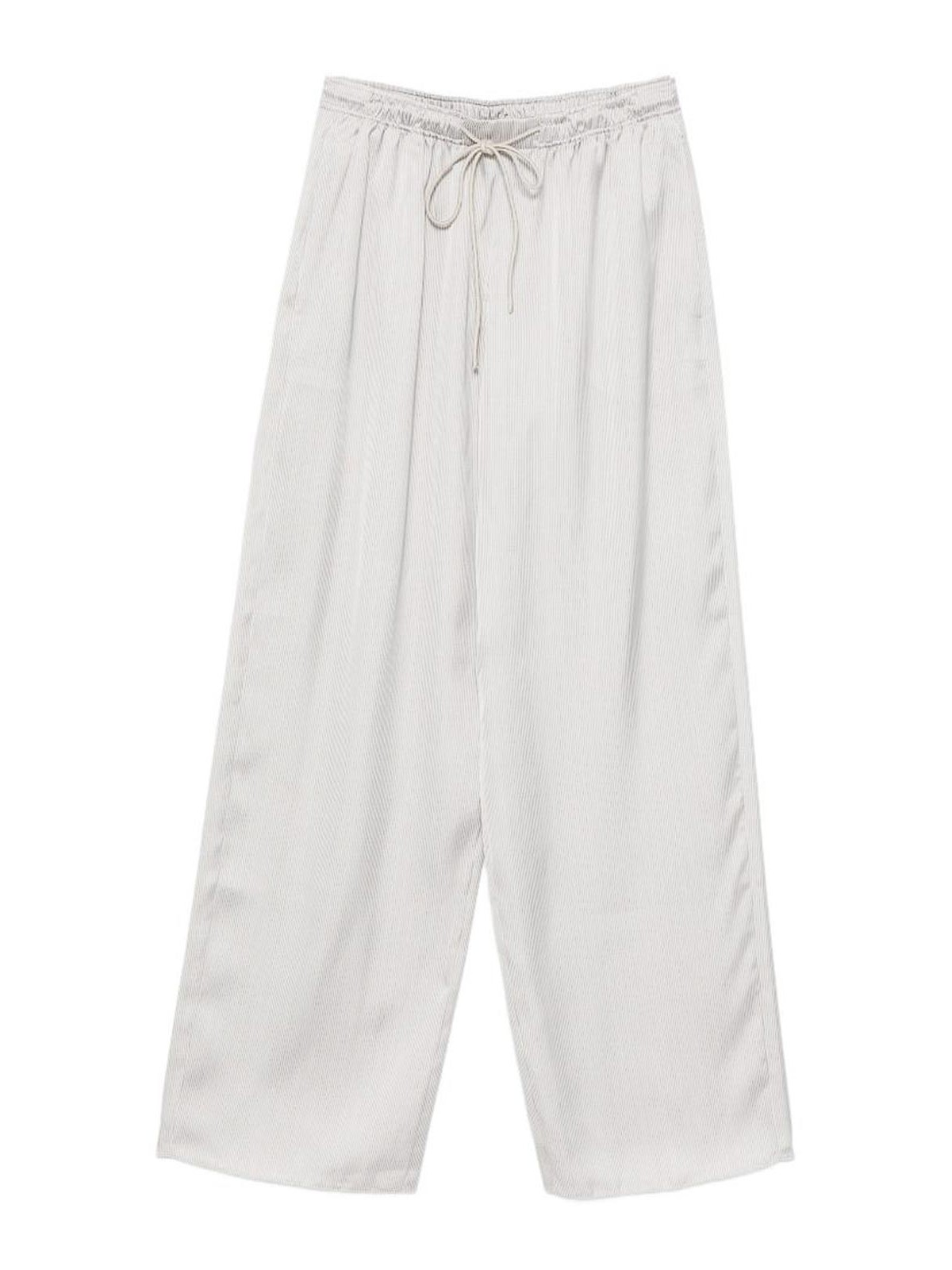 Emporio Armani - lounge trousers vertical stripe elastic waistband