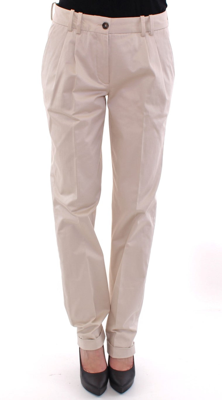 Cotton Chinos — Beige
