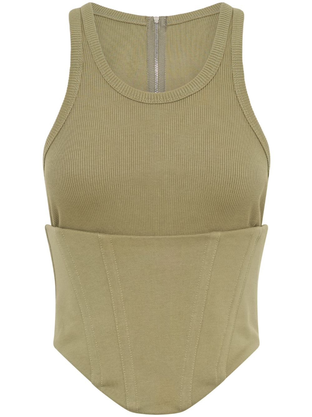 Float corset-style top - Green