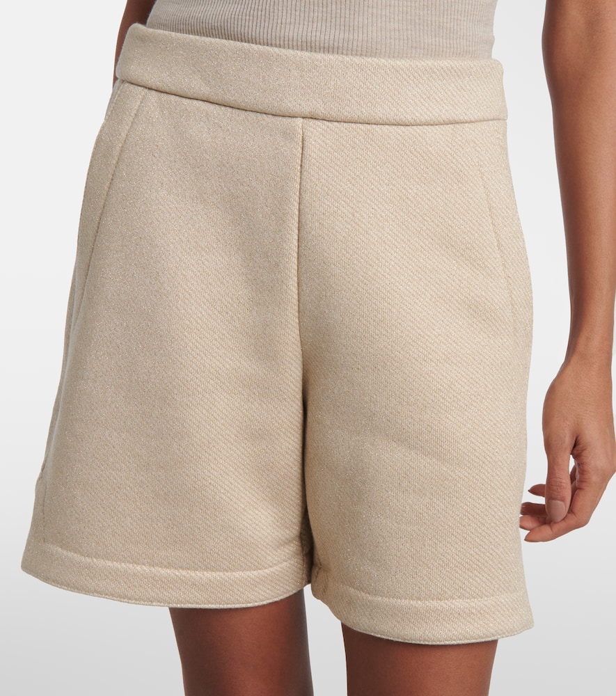 Cotton-blend shorts