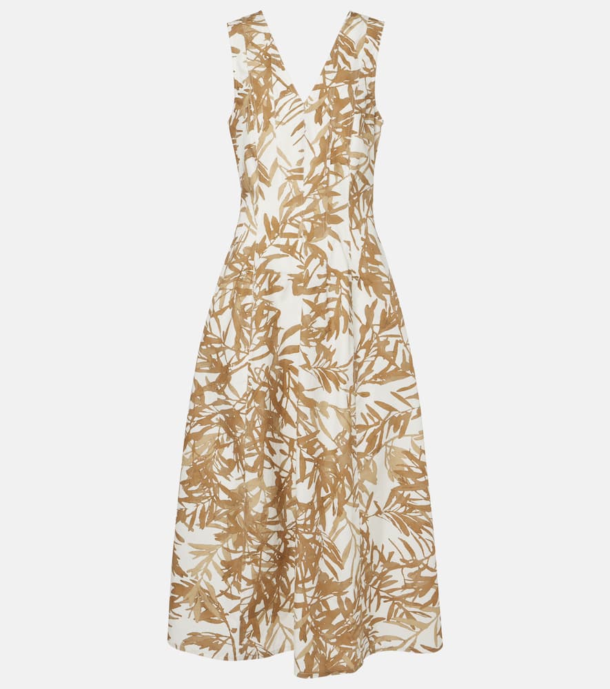 Printed cotton maxi dress