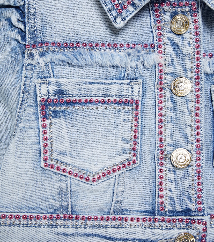 Monnalisa Embellished denim jacket