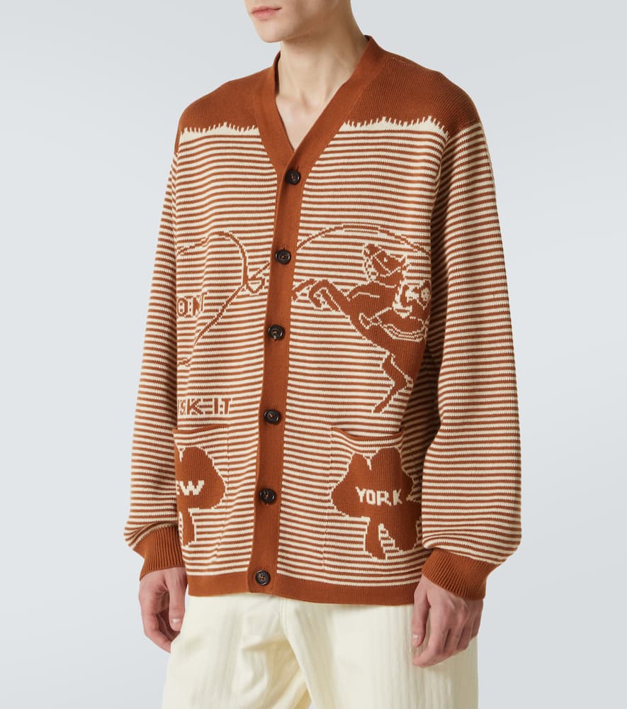 Buckaroo striped cotton cardigan