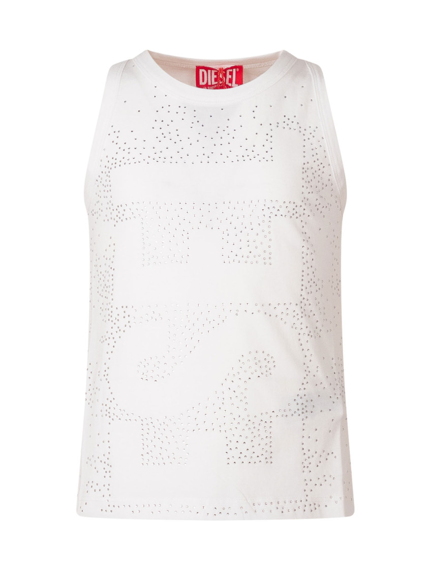 Girls White Embellished Top