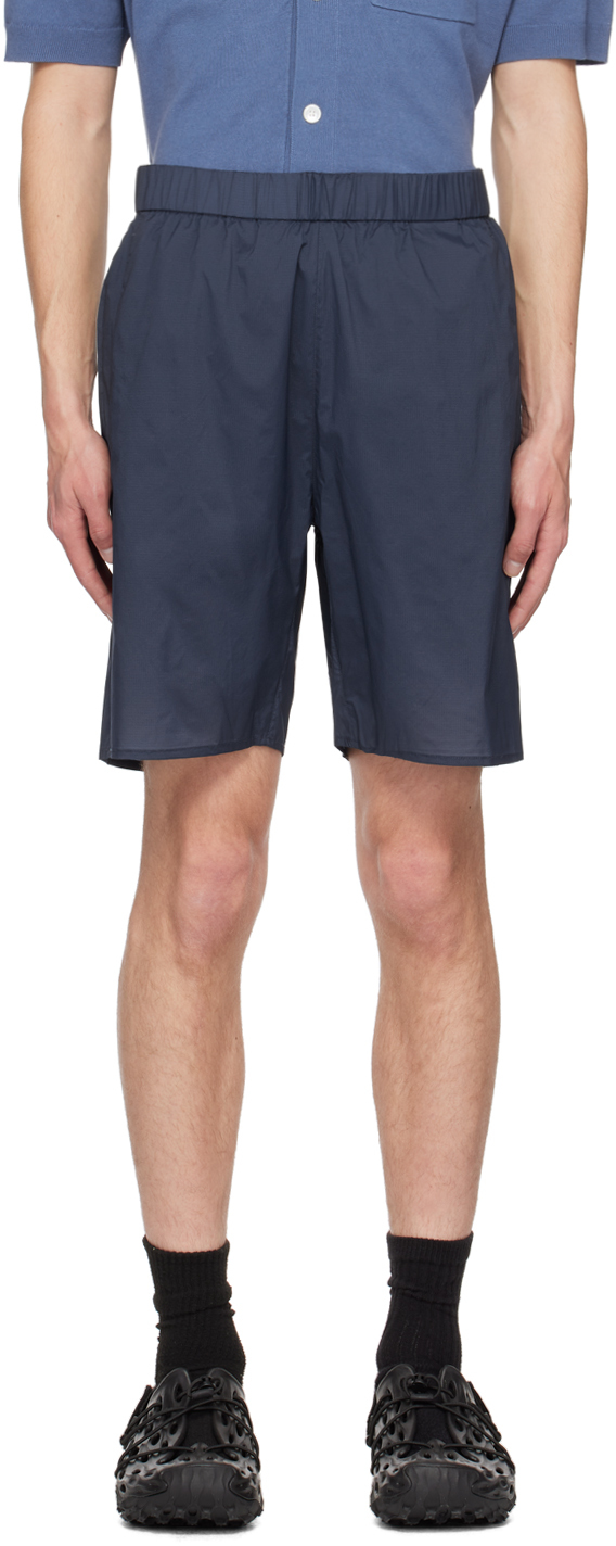 Navy pole shorts
