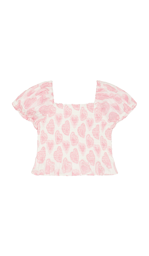 LoveShackFancy OBERTEIL FABIELLE in Pink. Größe 2. Also , 4