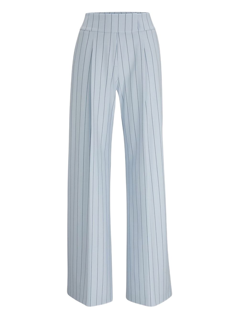 Striped wide-leg trousers - Grey