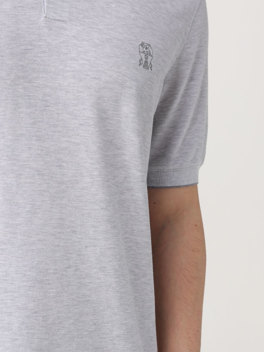 Polo Shirt Men color Grey 1