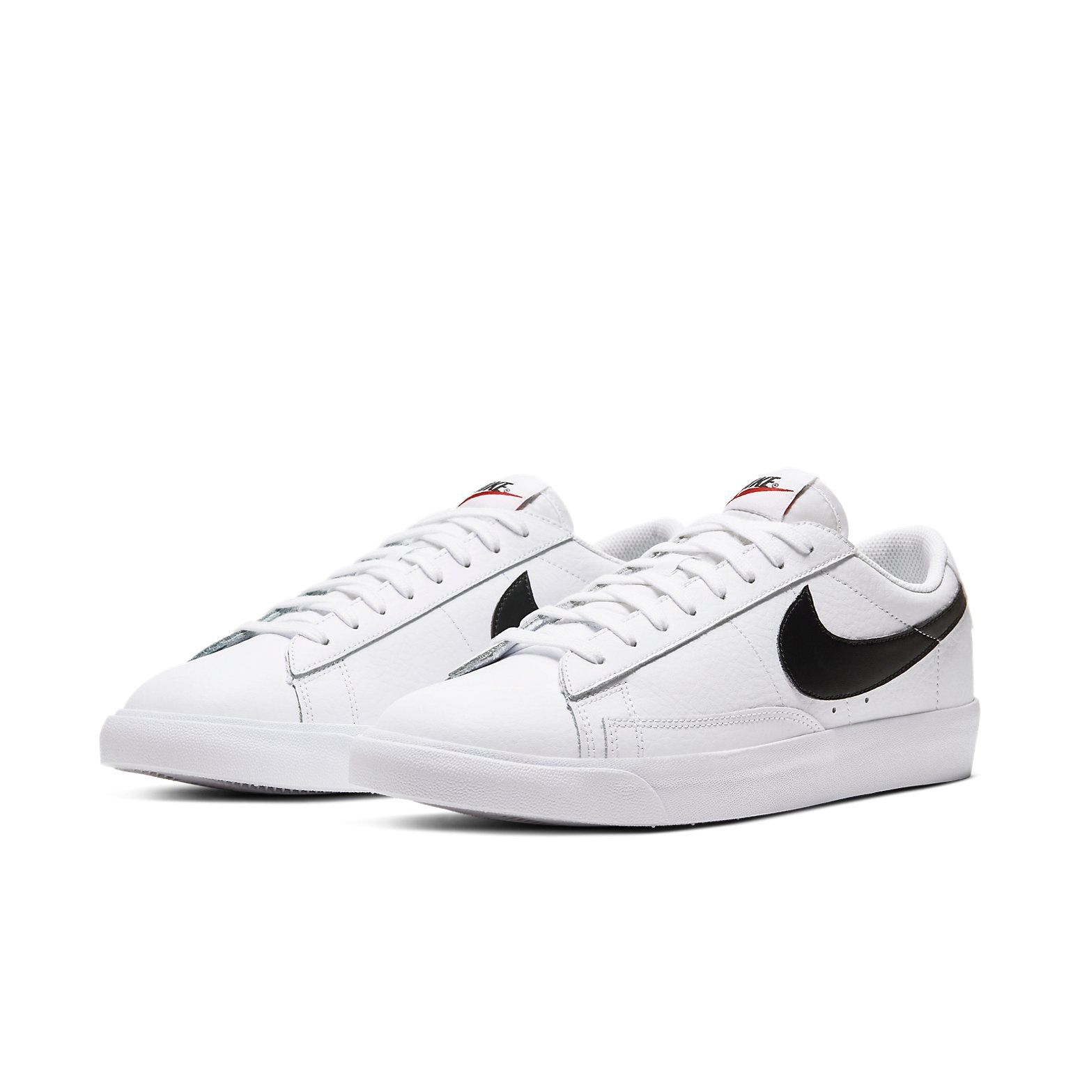 Blazer Low Leather 'Black Swoosh'