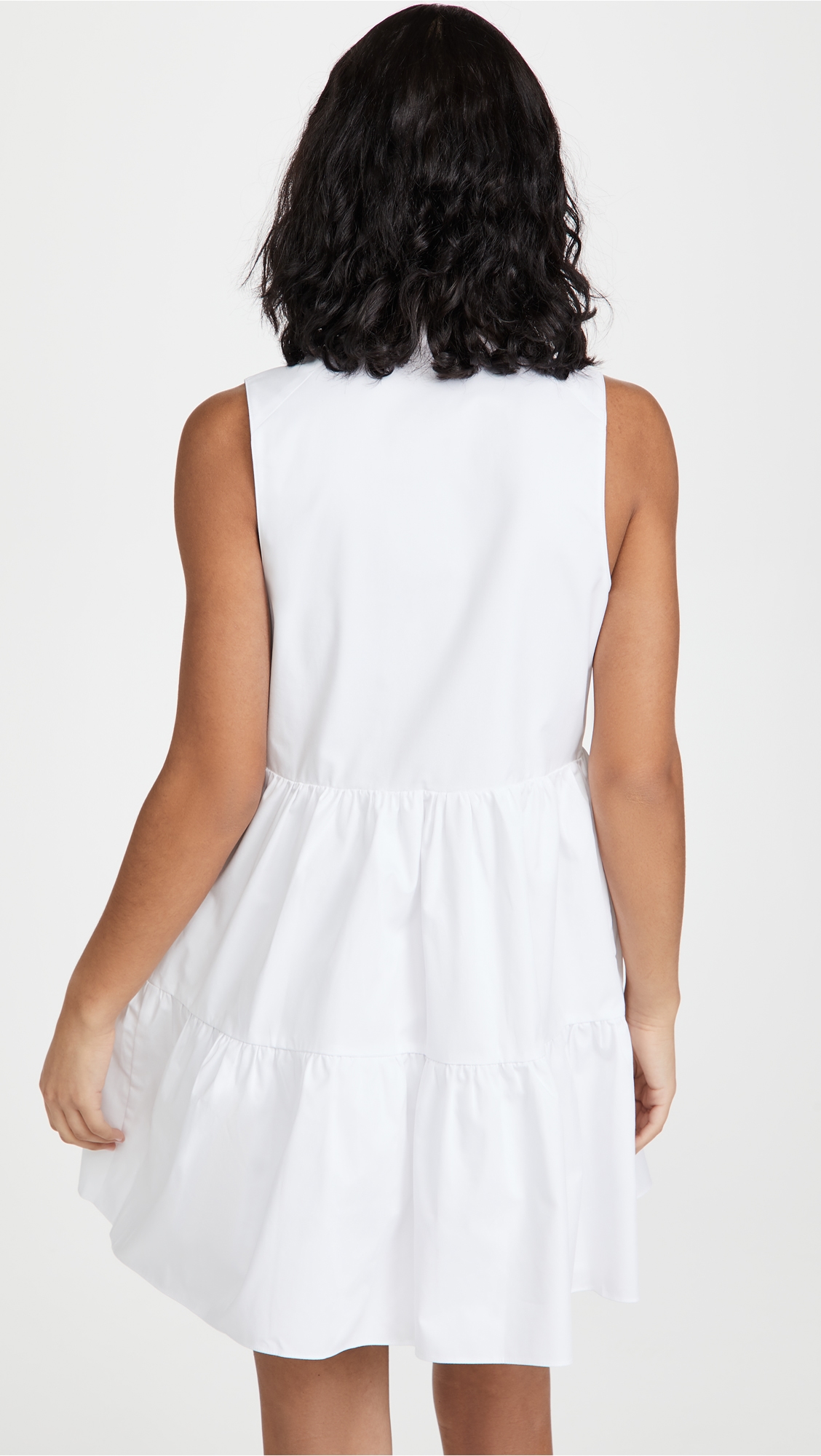 Sleeveless Saffron Dress White 