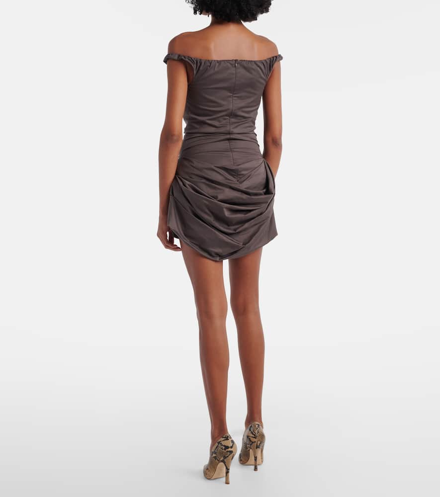 Cotton-blend minidress