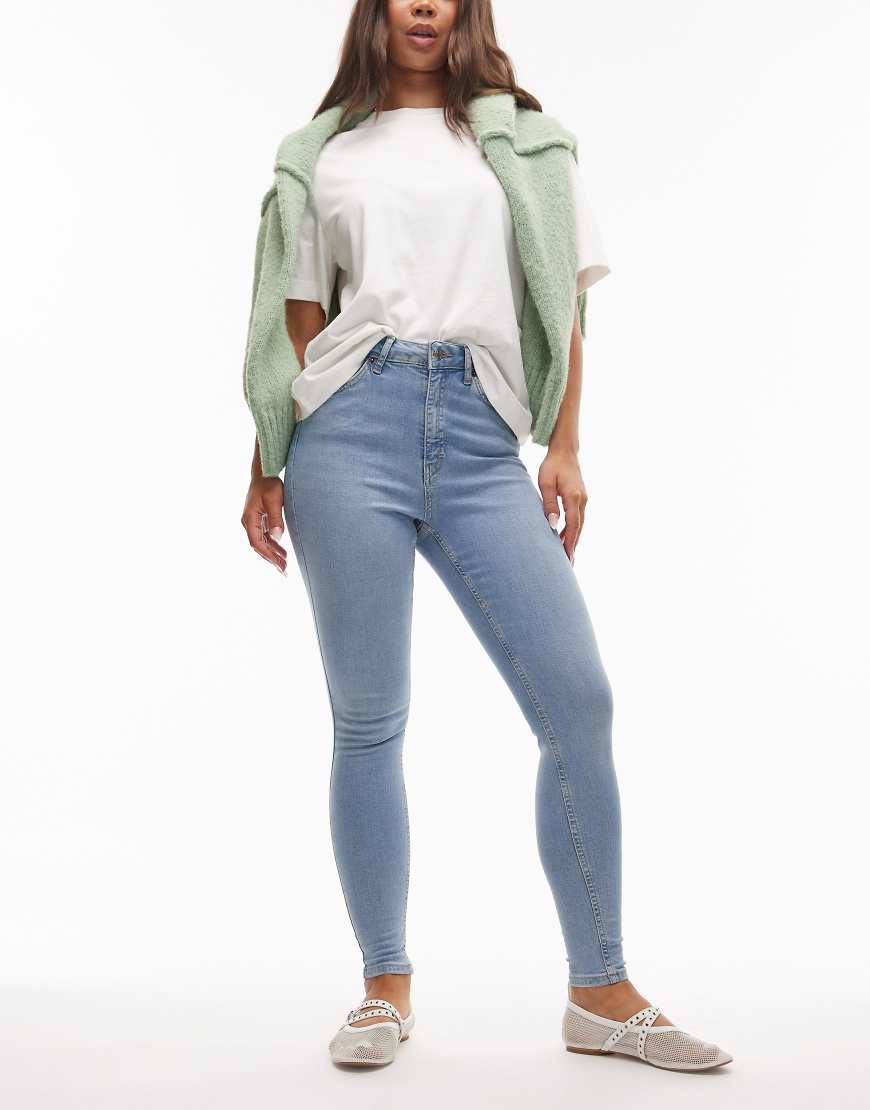 Jamie high skinny jean in bleach-Blue