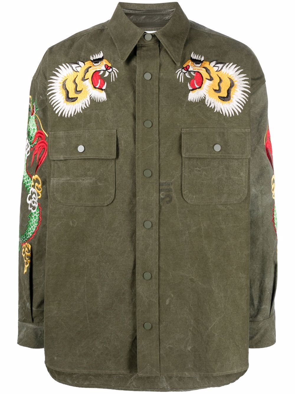Embroidered Ska Shirt - Green