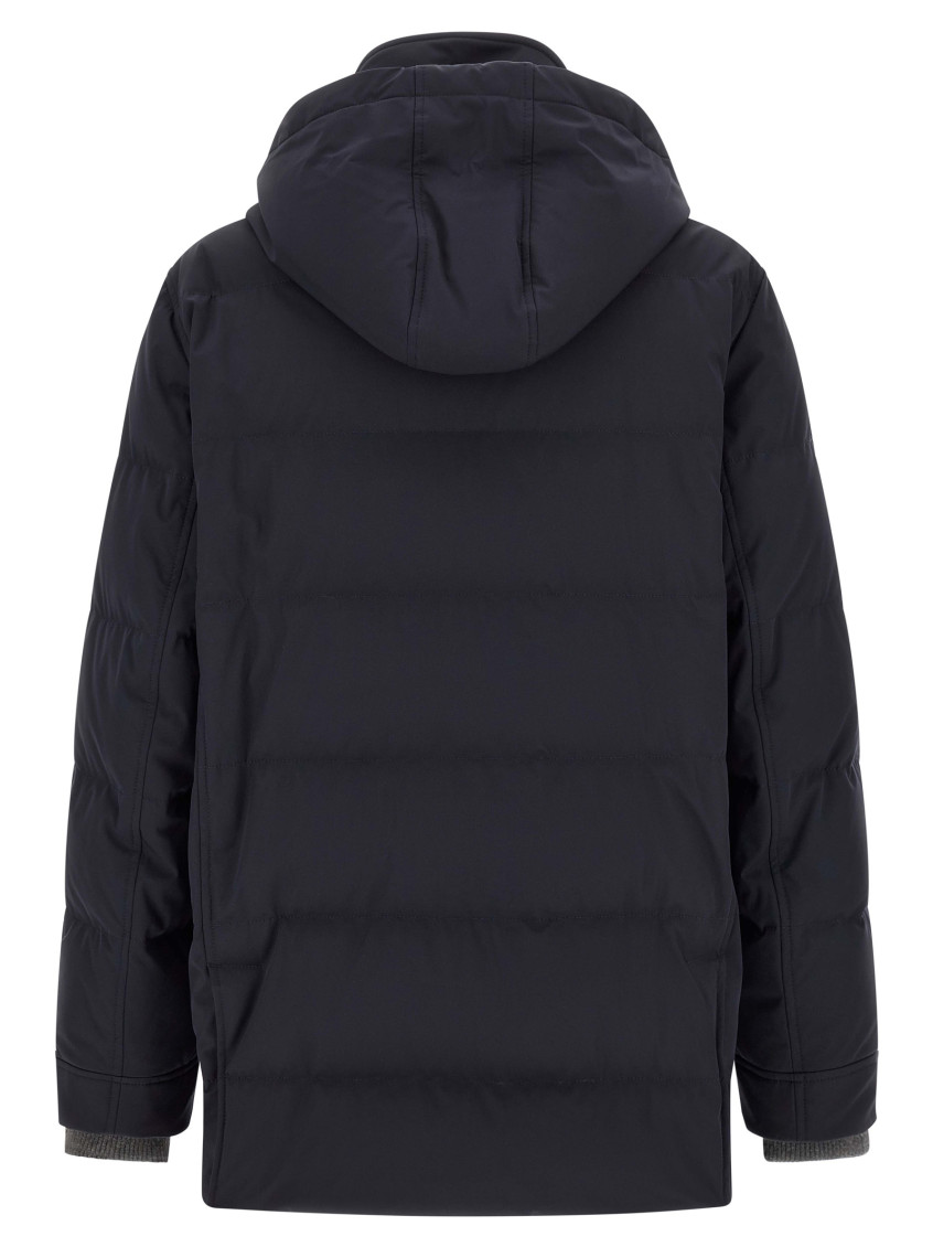 Navy Blue Quilted Jacket