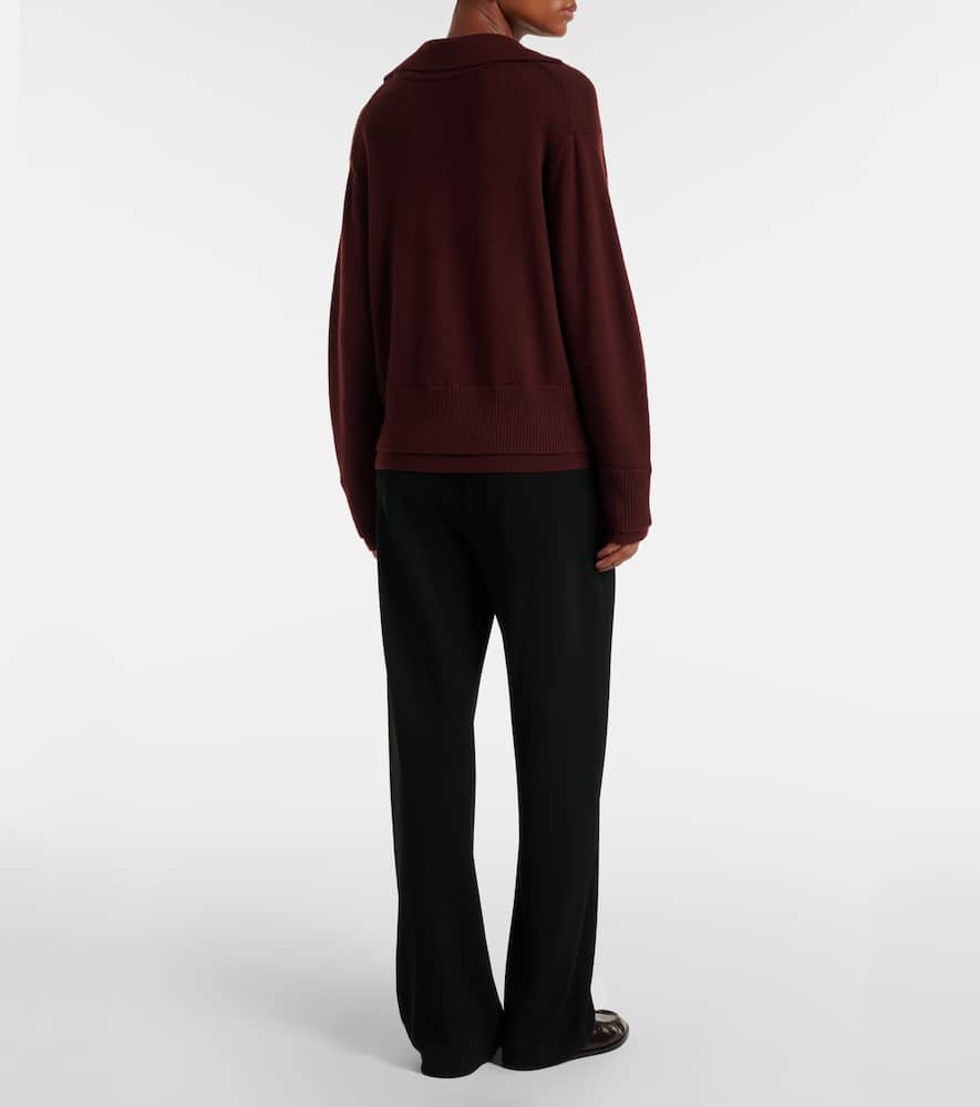 Layered wool and cashmere sweater