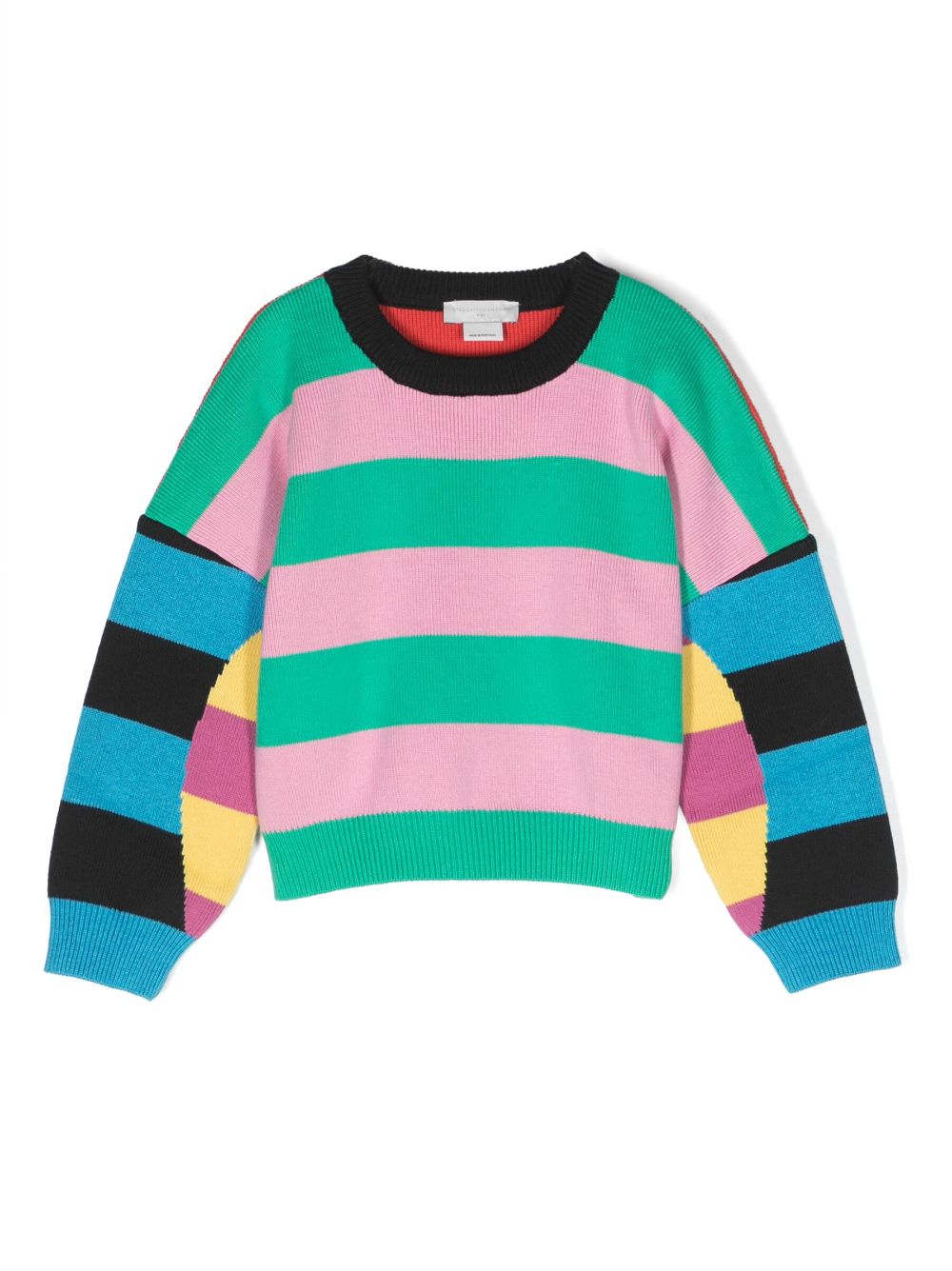 Colour-block cotton-blend sweatshirt - Pink