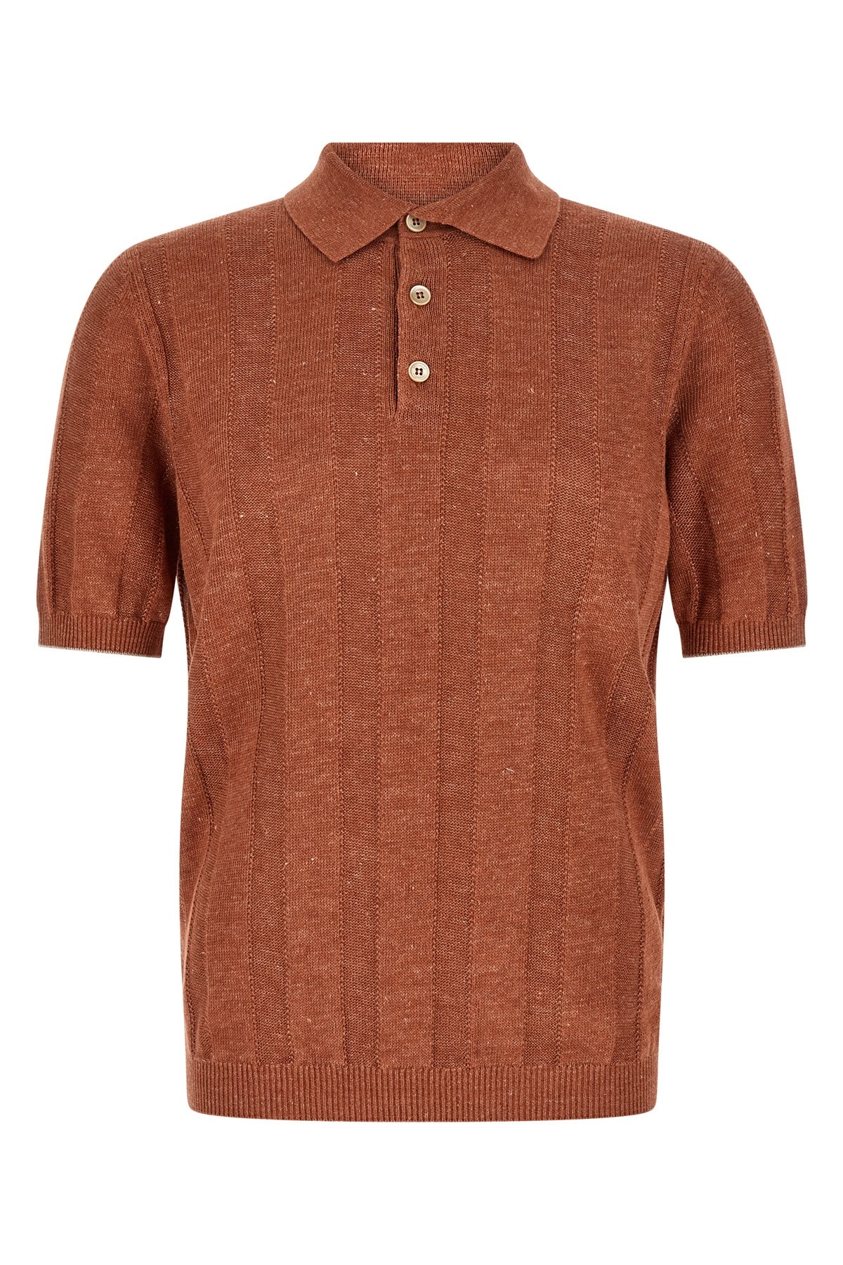 Wide Ribbed Polo Shirt