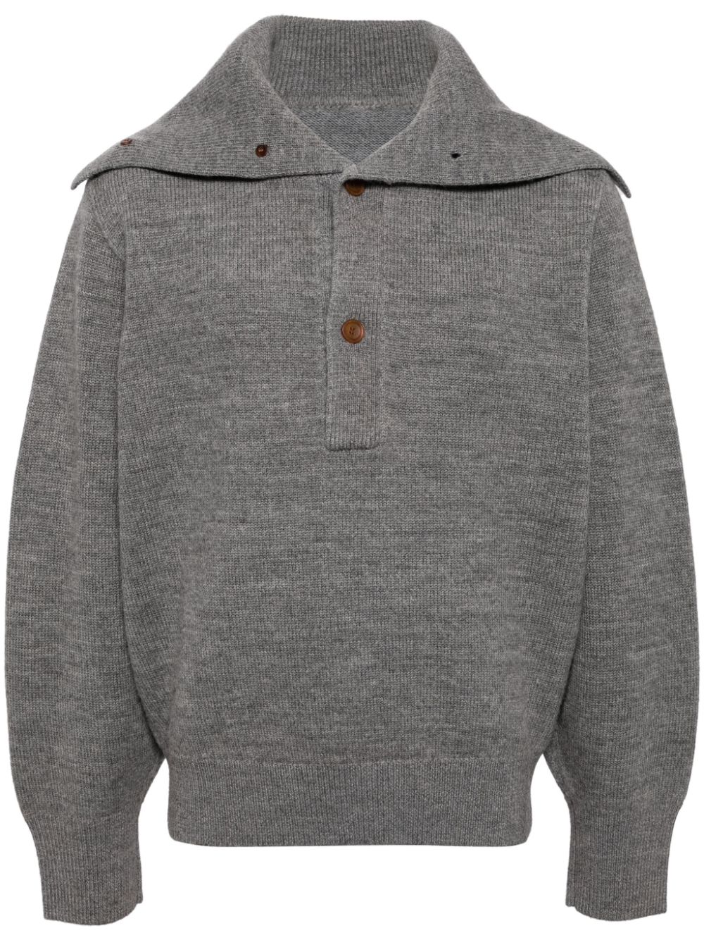 Retro college style jumper - Grey