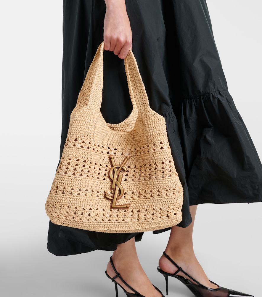 Icare Medium raffia tote bag