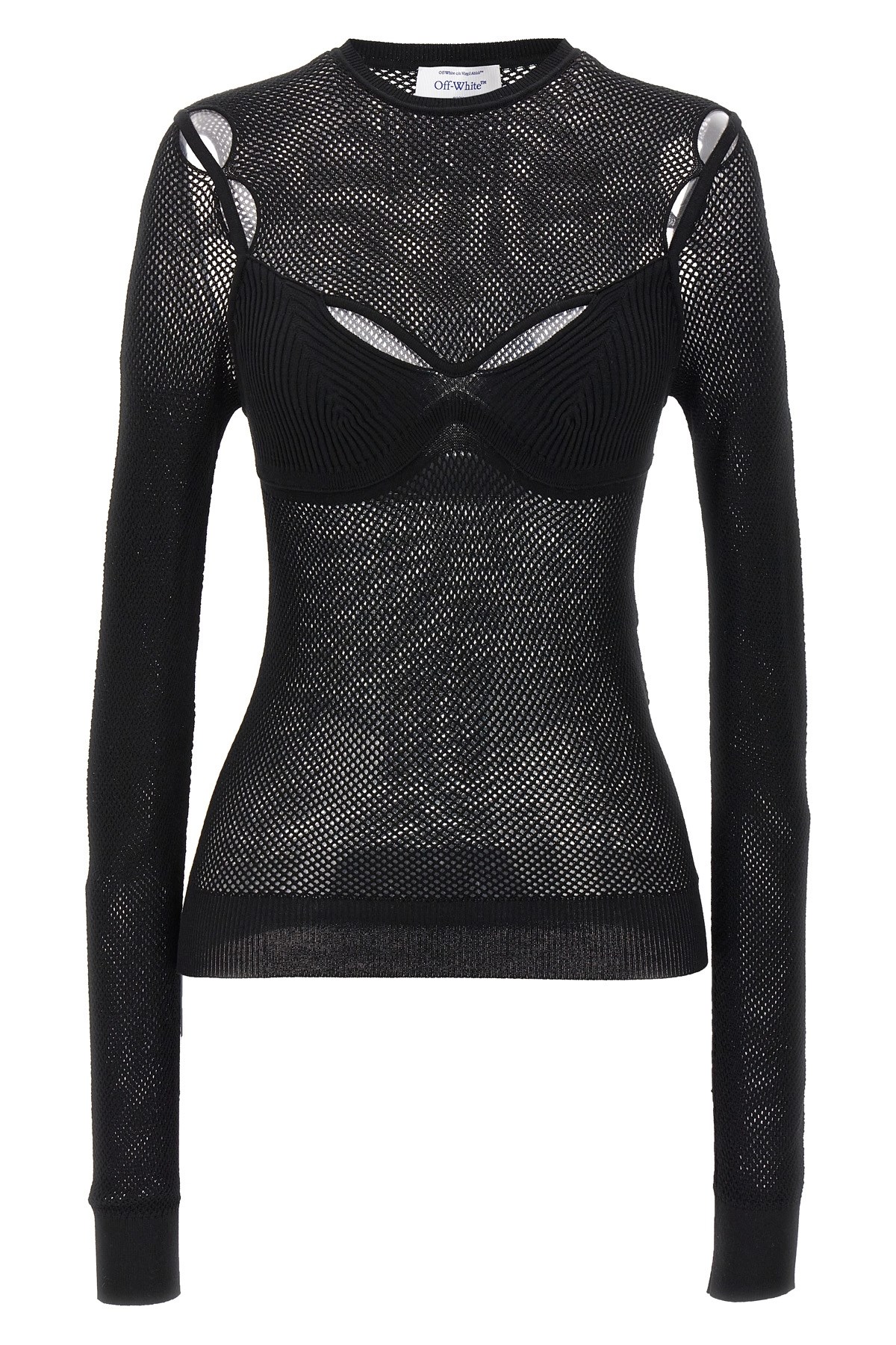 'Net Arrow Bralette' Top