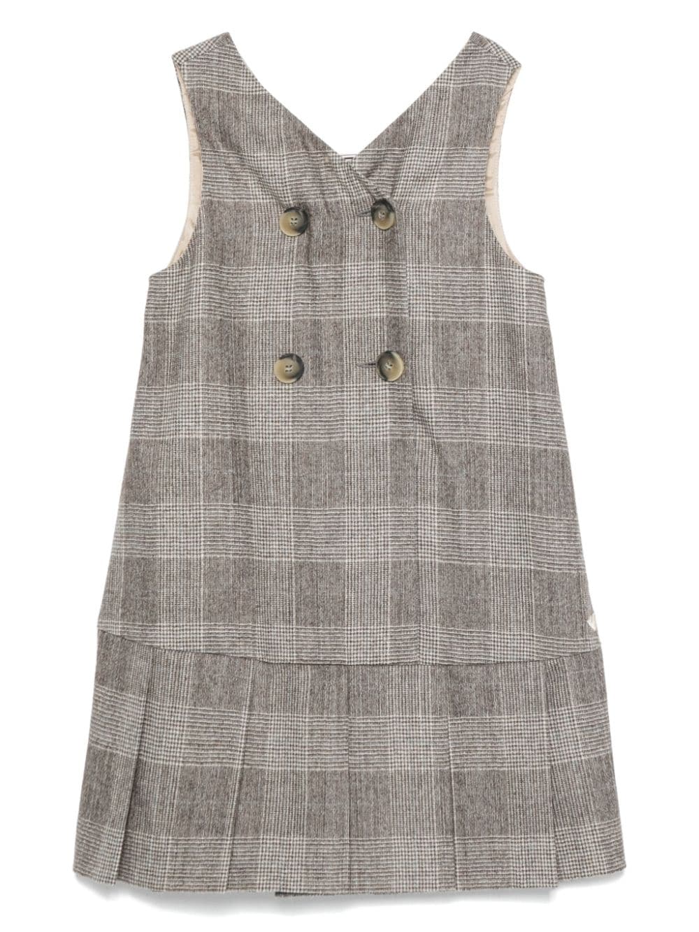 Checked dress - Neutrals