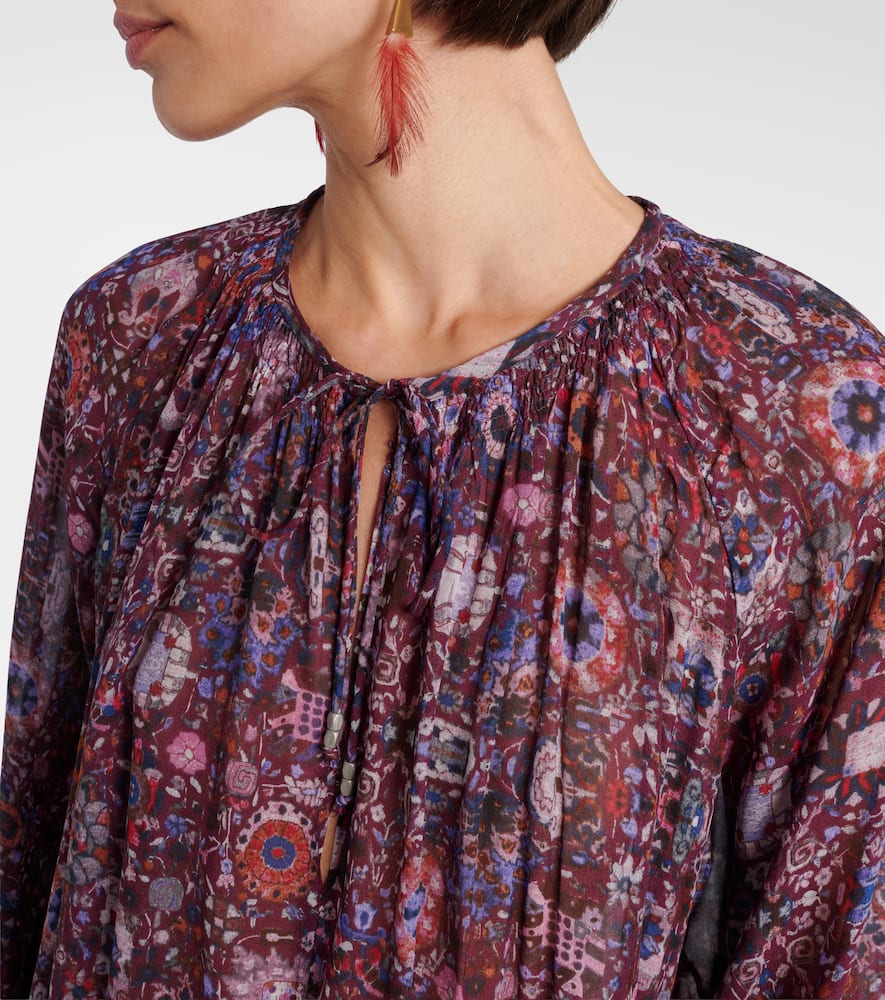 Bess floral shirred minidress
