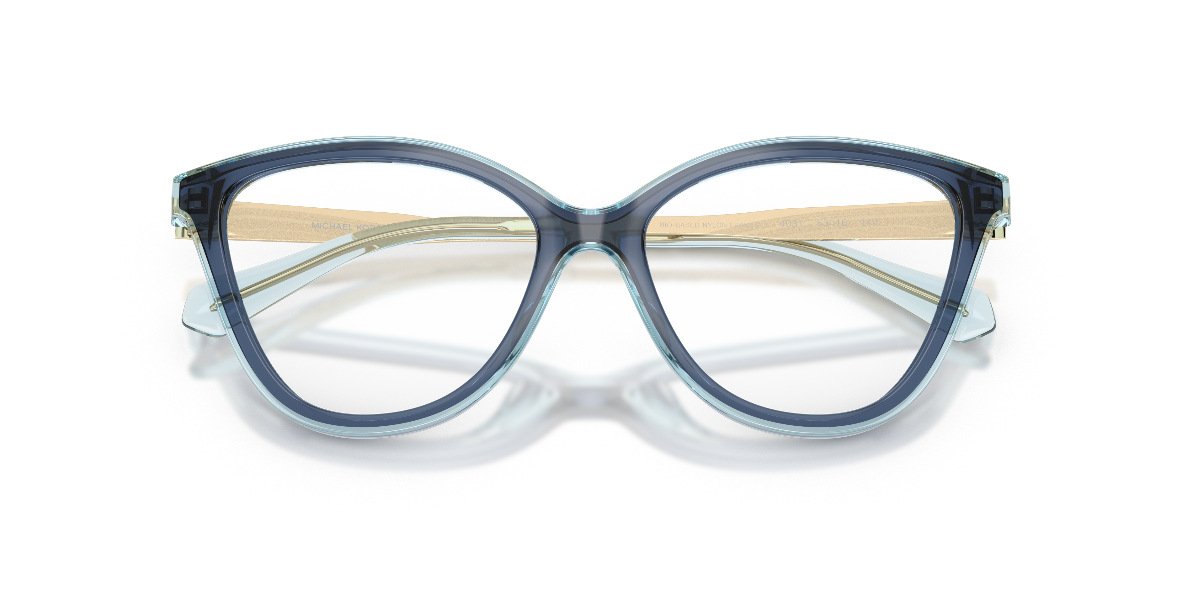 Michael Kors Mujer Michael Kors MK4190U COSTA BRAVA 4031 Monturas ópticas Inyectado Azul Transparente Cat Eye Norma