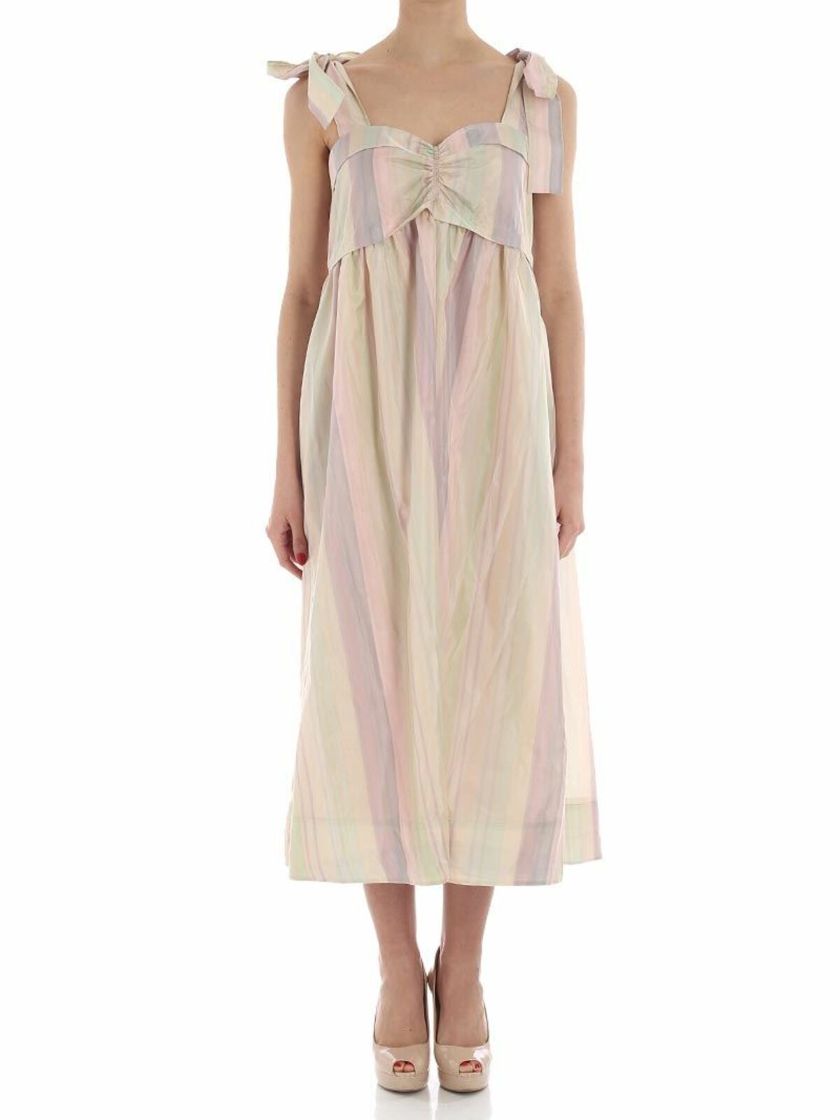 Multicolor striped dress