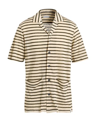 Man Shirt Beige Size S Linen