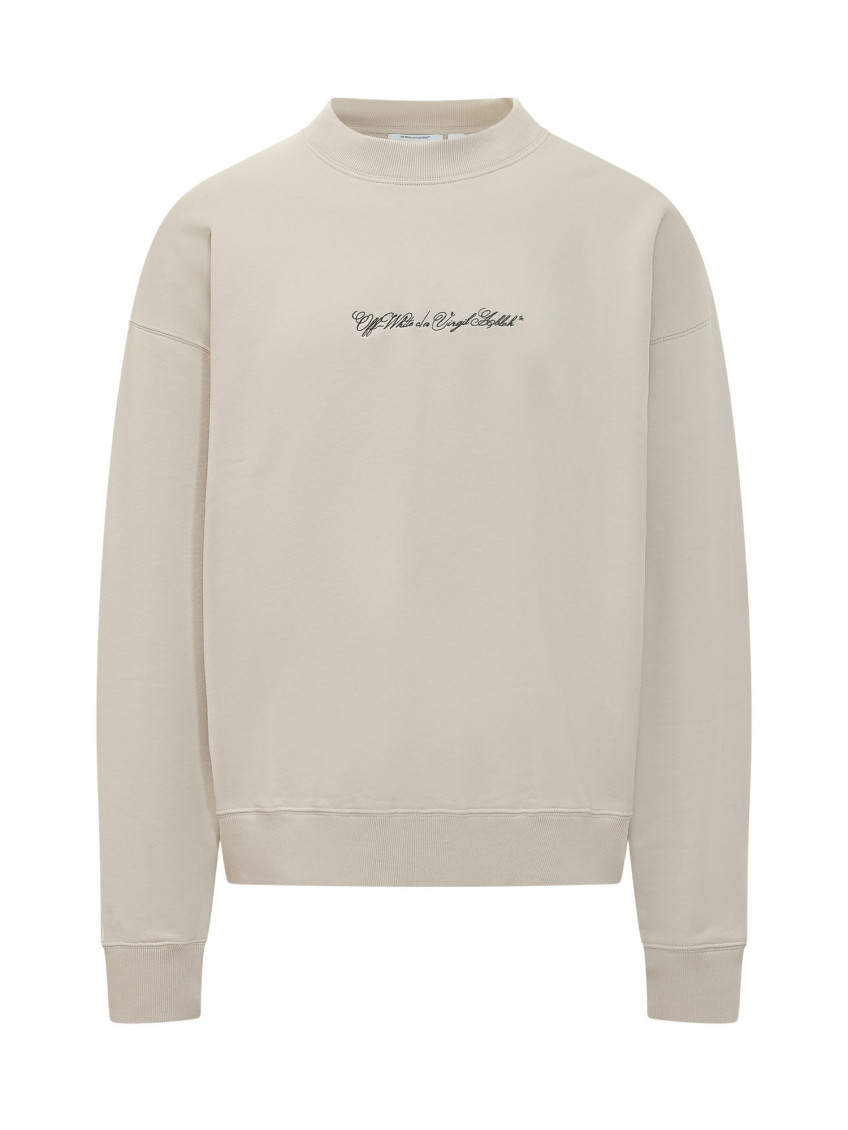 Beige Crew Neck Sweatshirt