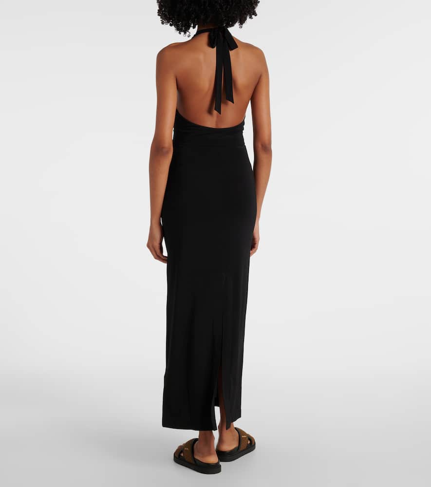 Ghiotto cutout halterneck maxi dress