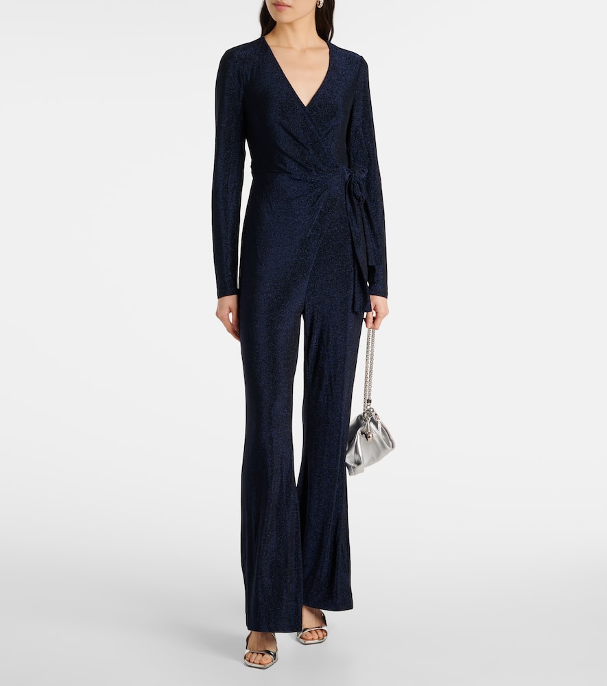 Diane von Furstenberg Simona lamé wrap dress