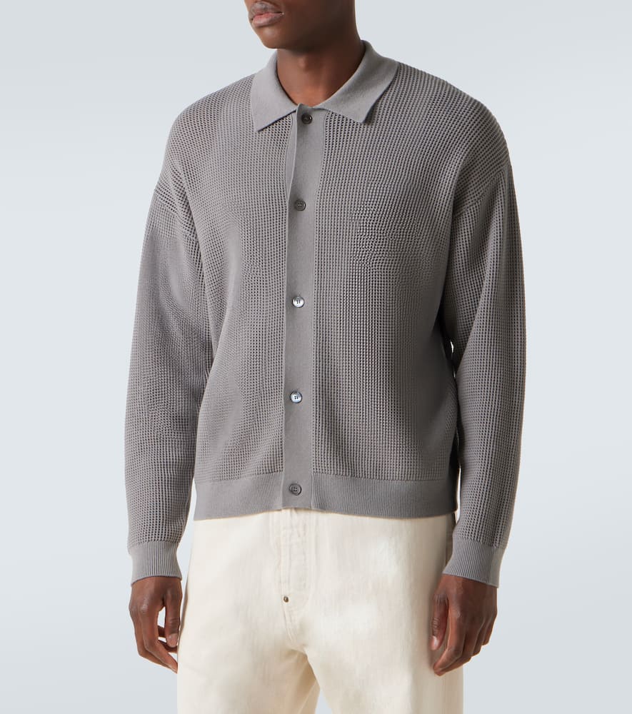Open-knit cardigan