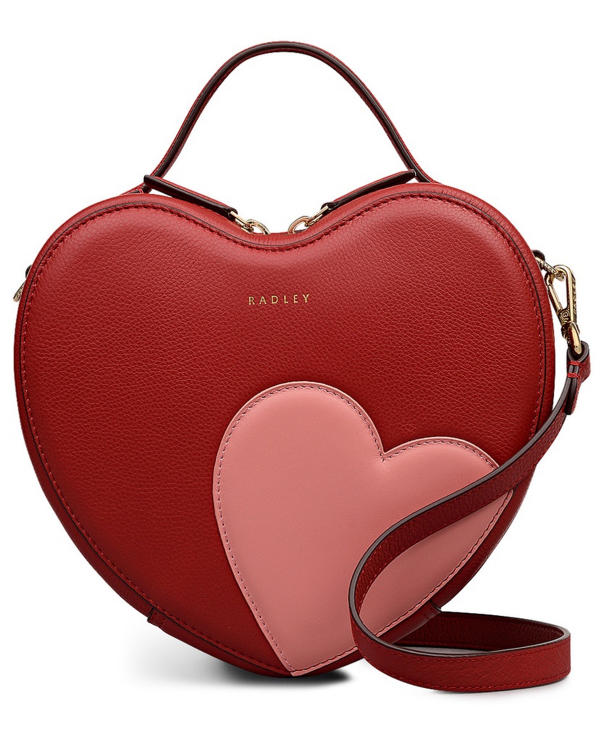 My Love Zip-Top Crossbody Bag - Claret