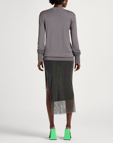 Woman Sweater Grey Size L Viscose, Polyester