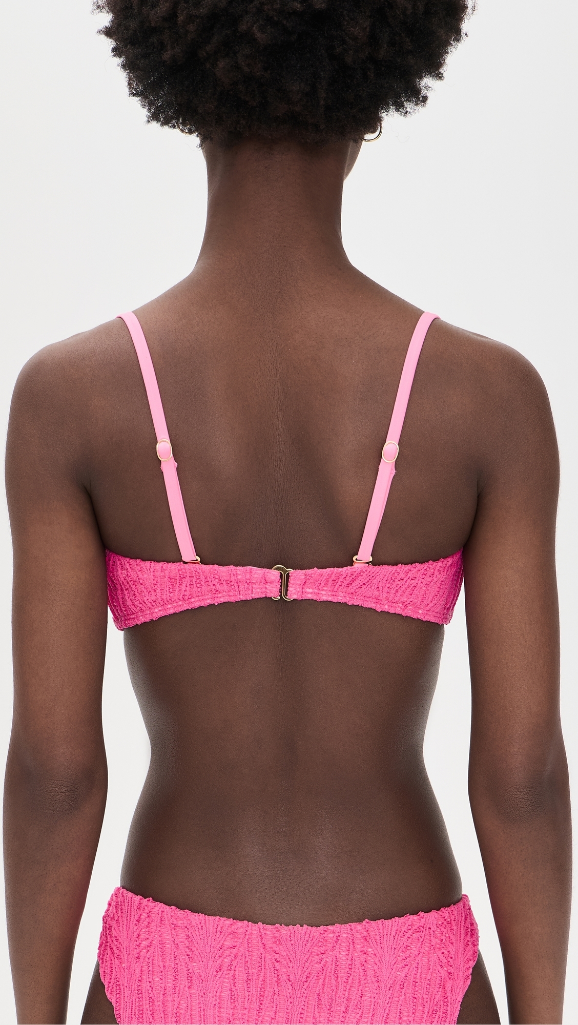 Talia Bikini Top Pink Weave