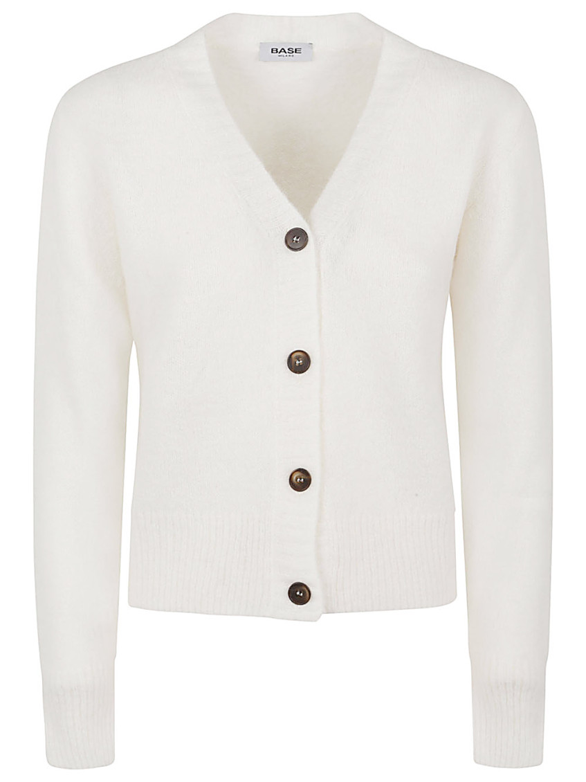 BASE- Wool V-necked Cardigan