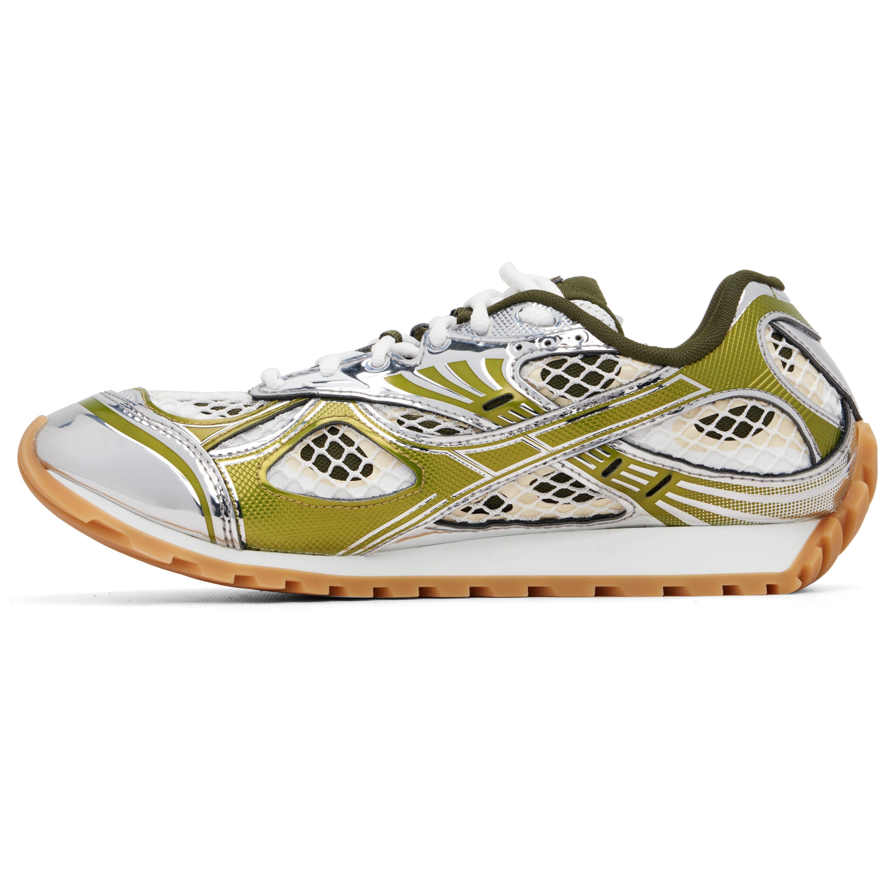 Green & Silver Orbit Sneakers