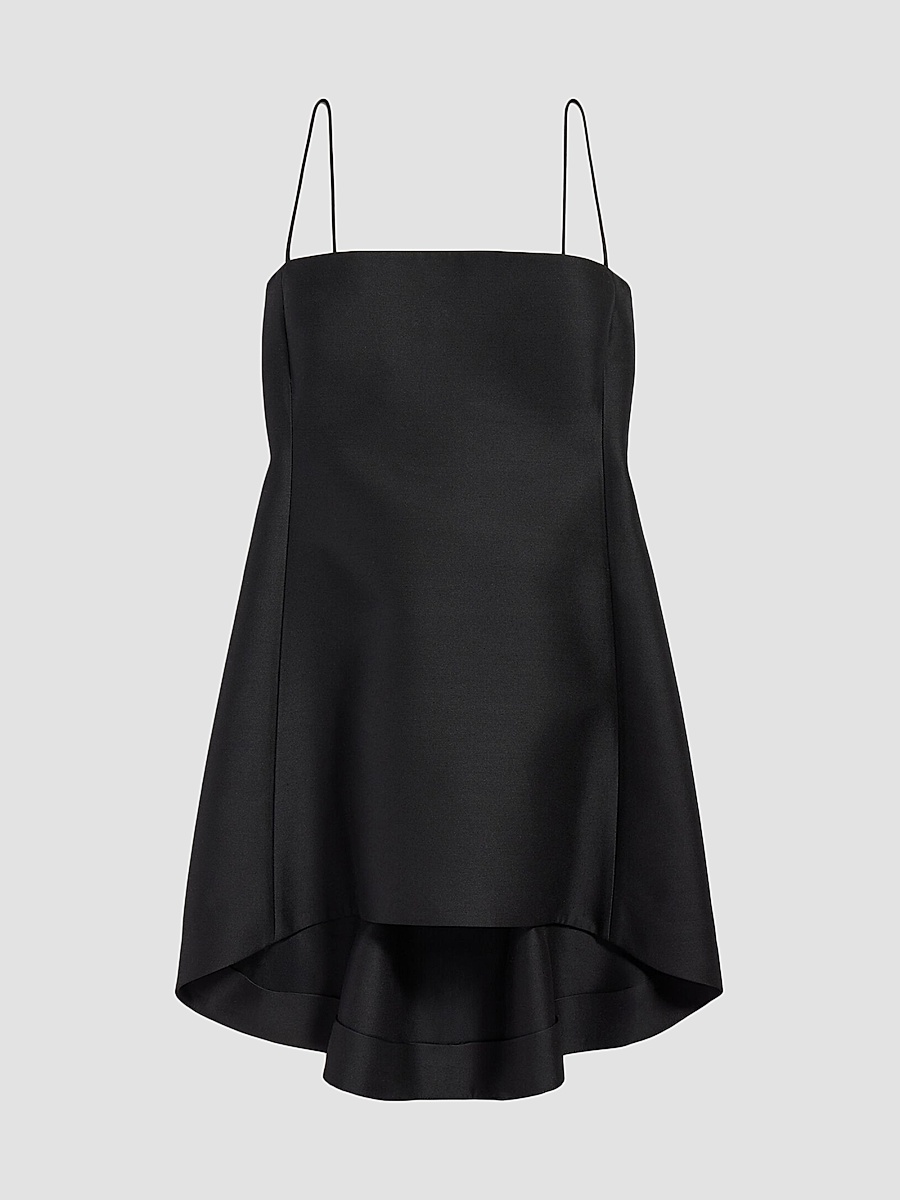 Women's Babydoll Strap Dress - Black