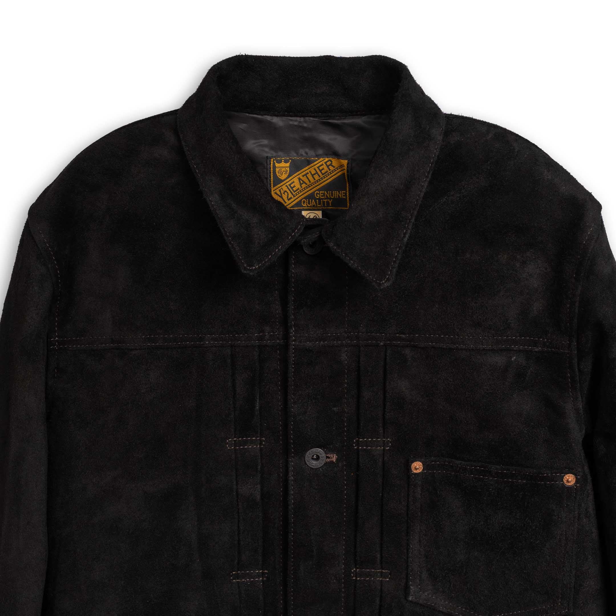 Horse Roughout WWII Jean Jacket Black