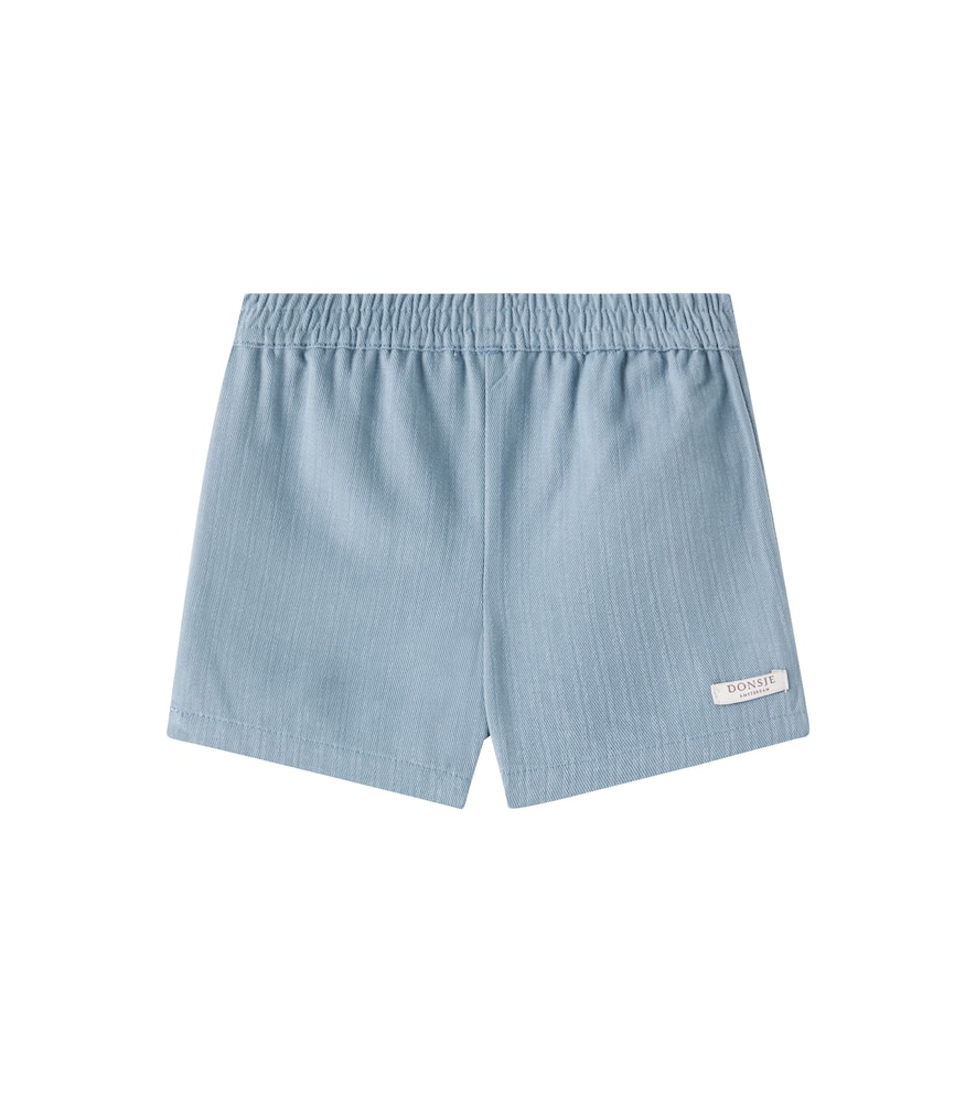 Donsje Baby Cyriel striped cotton jersey shorts