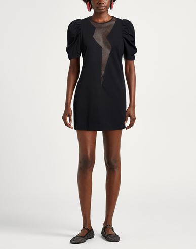 Woman Mini dress Black Size M Polyester, Elastane
